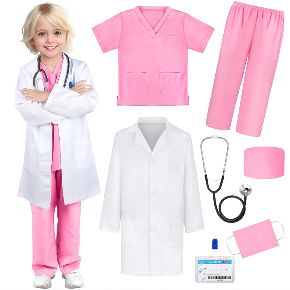 Lab Coat Medical - Детская белая медицинская форма, лабораторное пальто,