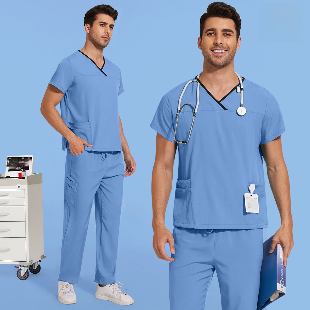 Lab Coat Medical - Тонкий хирургический костюм с коротким рукавом