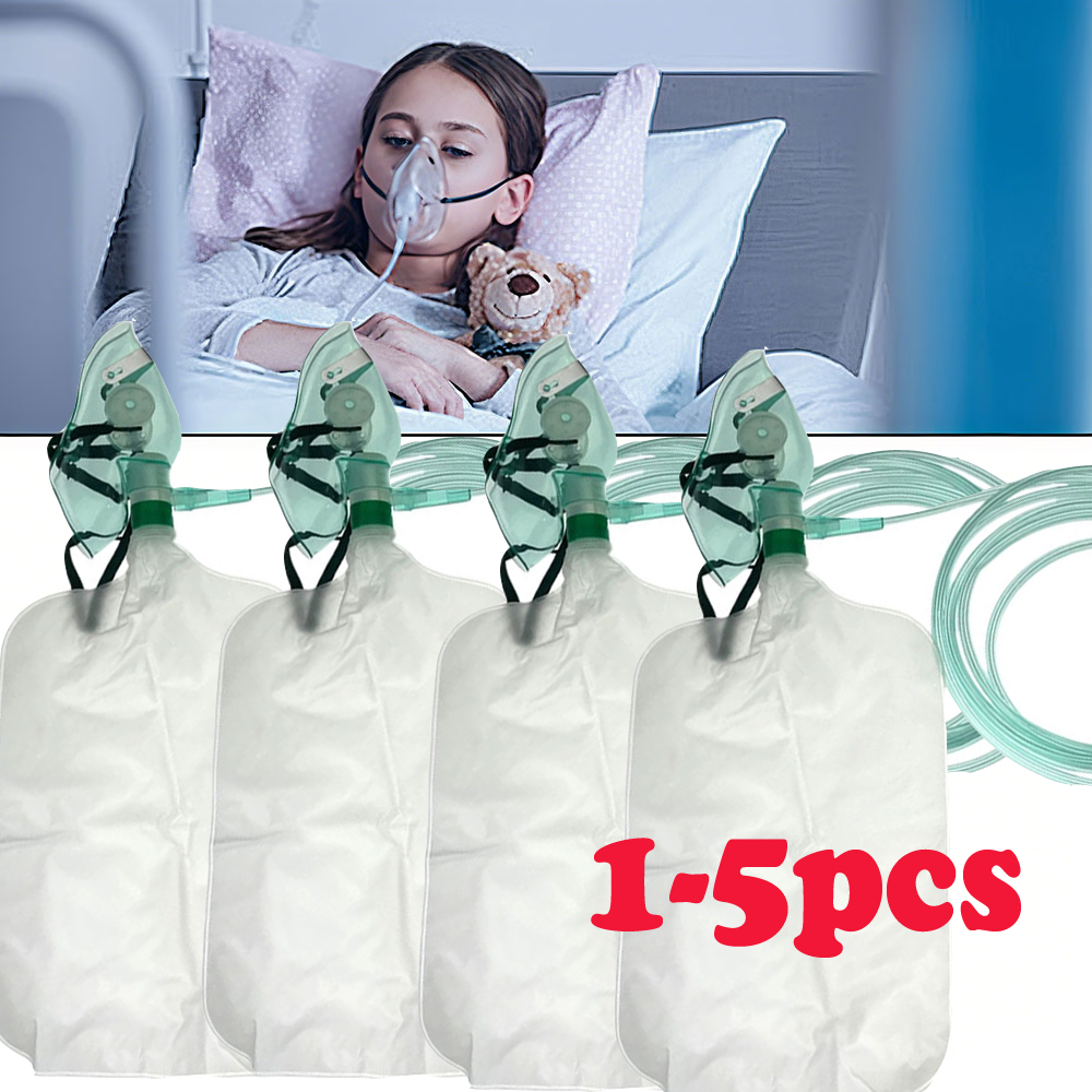 Oxygen Mask Non-Rebreather - 1-5 шт., кислородная маска для взрослых