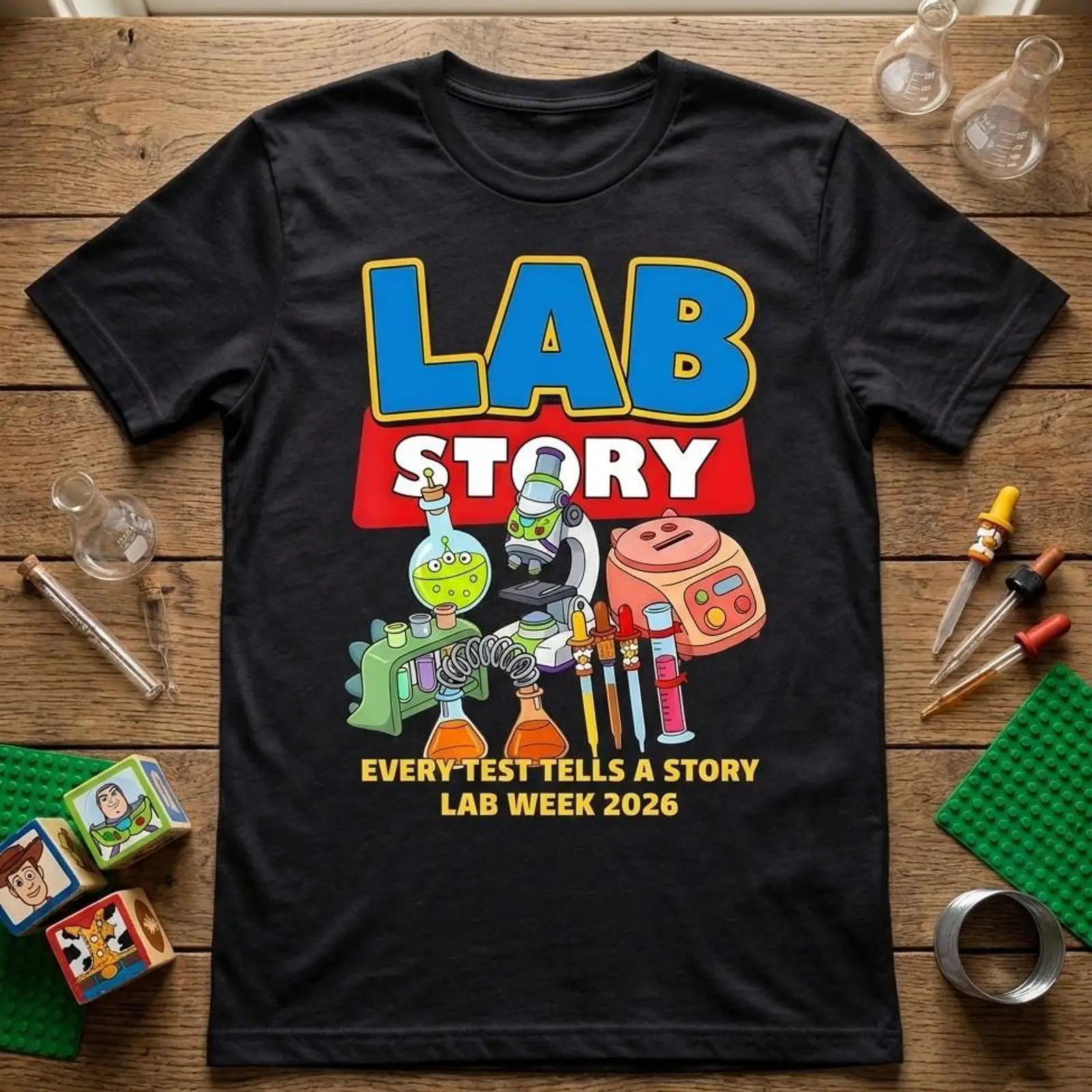 Medical Lab Humor - Футболка Lab Week 2026 с принтом
