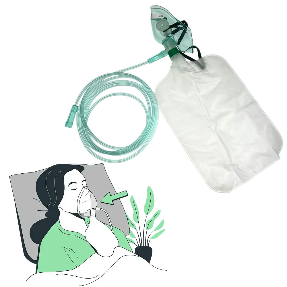 Oxygen Mask Non-Rebreather - 5-20 шт. кислородных масок для взрослых