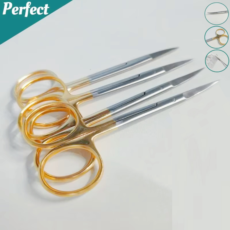 Medical Lab Science - 5 шт., стоматологические хирургические ножницы, прямой/изогнутый