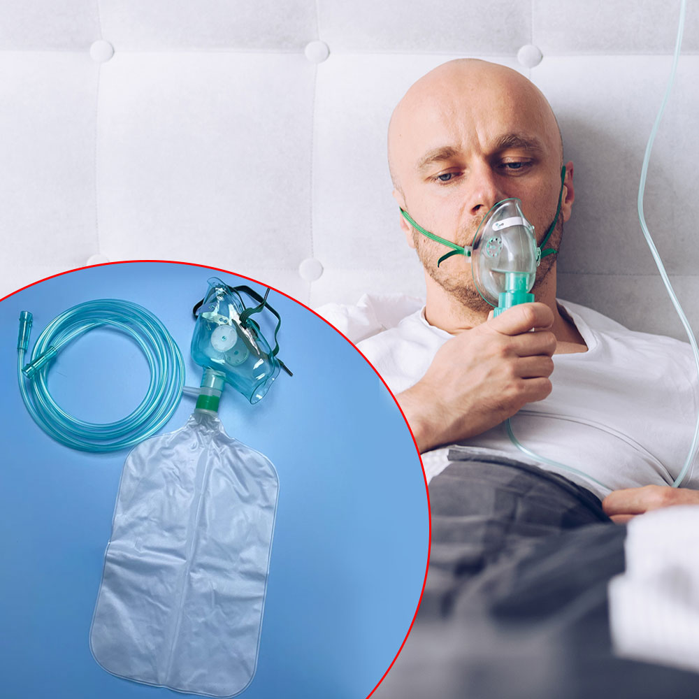 Маска для кислородной терапии  – обзор и цена Oxygen Mask Non-Rebreather