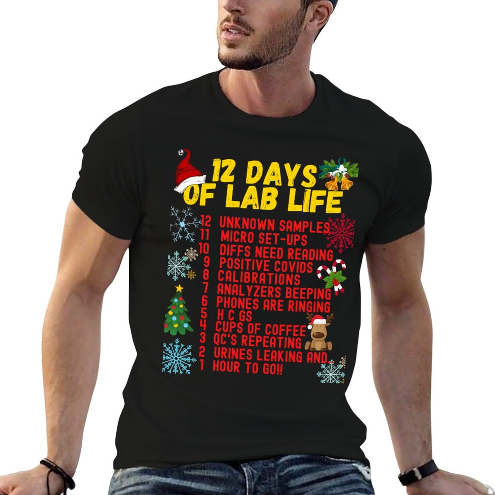 Футболка «12 DAYS OF LAB LIFE  – обзор и цена Medical Lab Day