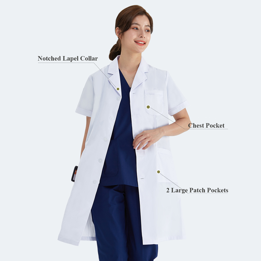 Унисекс, белое пальто, лаборат – обзор и цена Lab Coat Medical